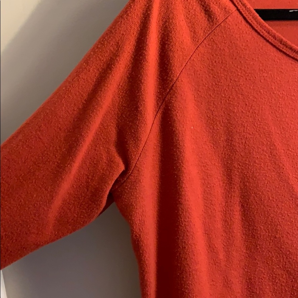 Rust Sweater with Back Buttons - Picture 2 of 3